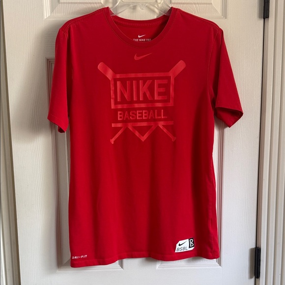 Nike Other - Nike Red Dri-FIT Baseball Tee